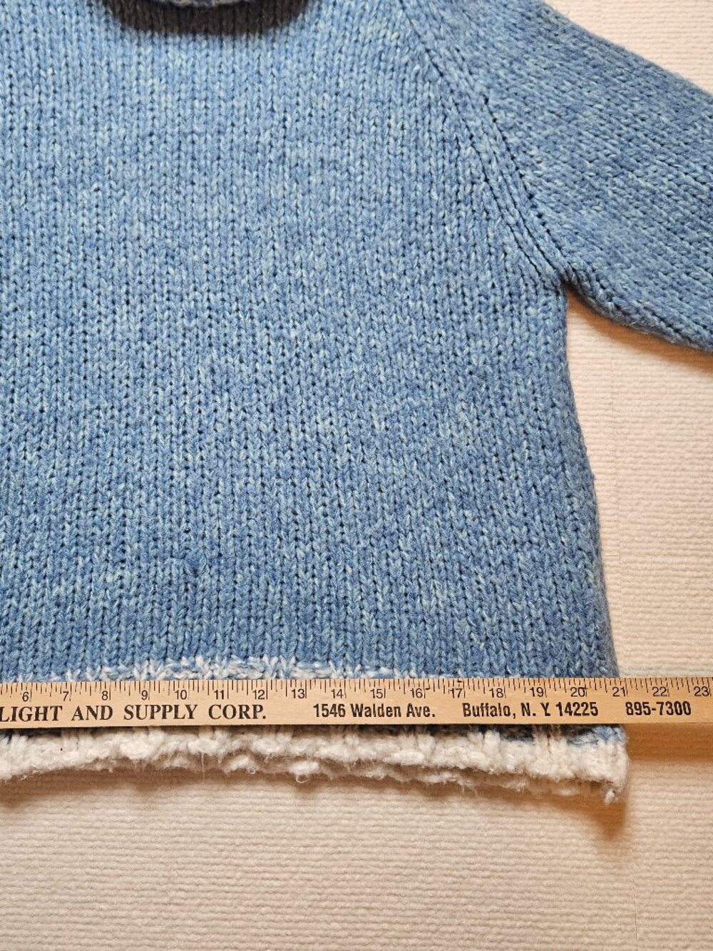 Faded Glory cowl neck wool blend sweater - size Large - Picture 5 of 8